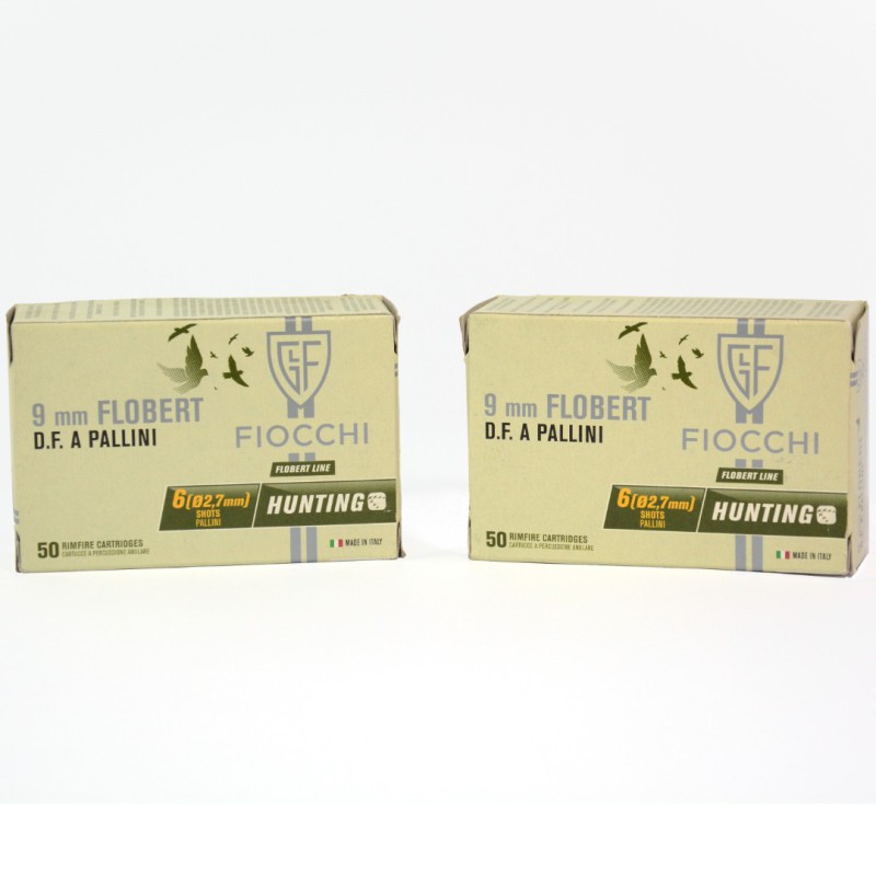 ΦΥΣΙΓΓΙΑ 9mm. FLOBERT ΜΕ ΣΚΑΓΙΑ FIOCCHI N.6-7.5-8-9